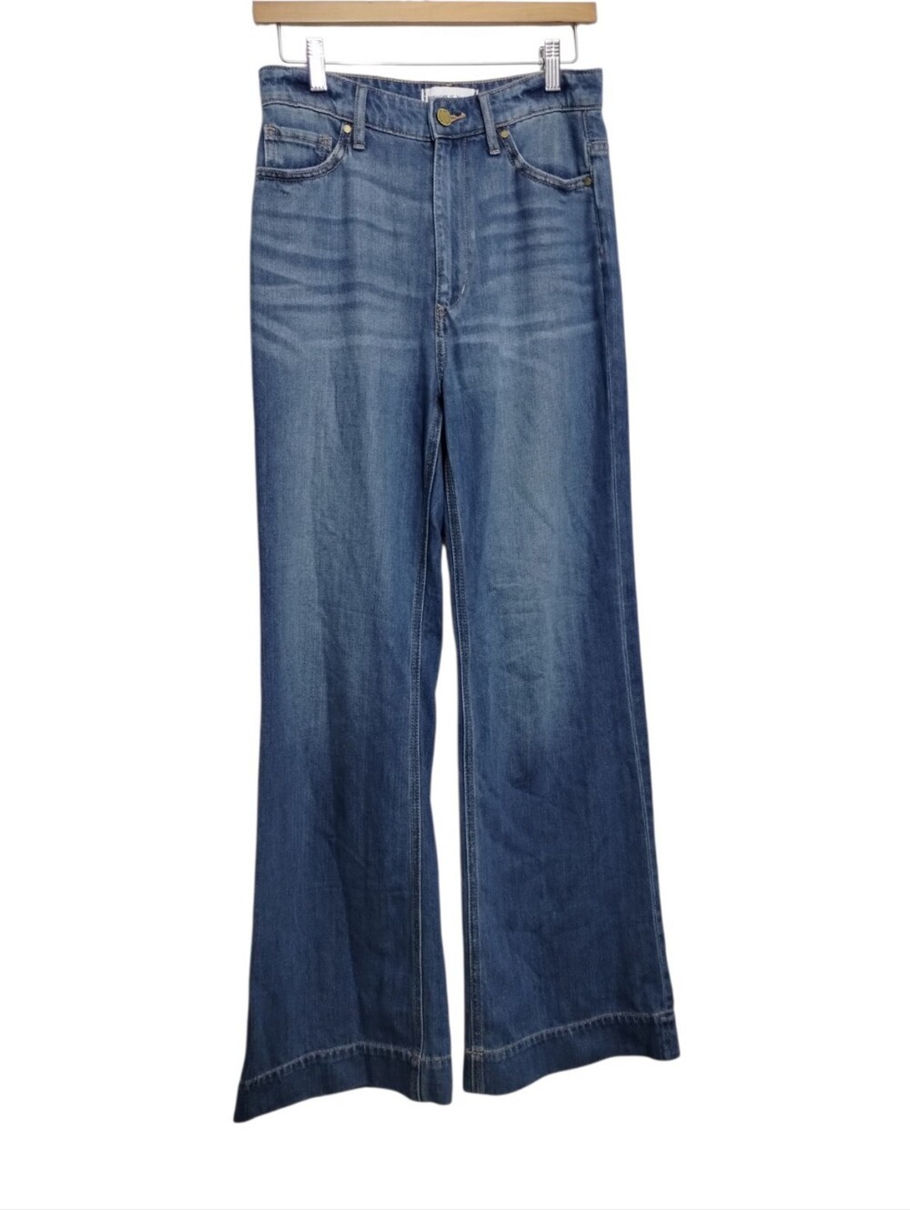 Articles Of Society Women's 27 Wide-Leg Jeans Medium Blue Wash Western Boho